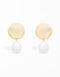 Pearlescent Harmony Drop Earrings - Serene Freshwater Pearl