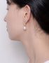 Pearlescent Harmony Drop Earrings - Serene Freshwater Pearl