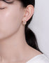 Peach Quartz Essence Stud Earrings: A Touch of Understated Elegance