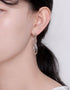 韩国风格环形吊式耳环:雕塑般的优雅
