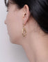 韩国风格环形吊式耳环:雕塑般的优雅