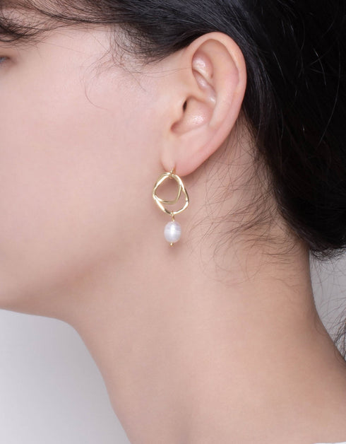 Sofistike İnci Armoni Damla Küpeler