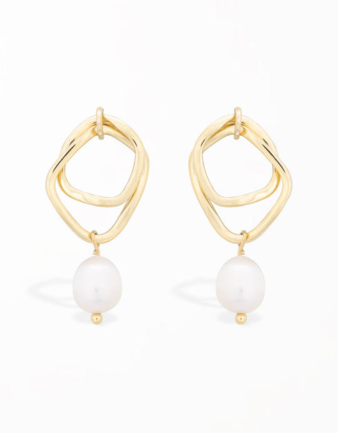 Sofistike İnci Armoni Damla Küpeler