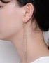 金色 Serenity 珍珠肩罩耳环