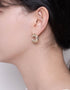 Lumina 新月形镀金氧化锆耳钉