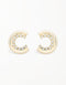 Lumina 新月形镀金氧化锆耳钉