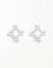 Trendsetter Cubic Zirconia Studs: Sparkling Hashtag Design