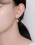 Elegant Pearl Stud Earrings in Gold or Platinum Plating