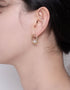 Elegant Pearl Stud Earrings in Gold or Platinum Plating
