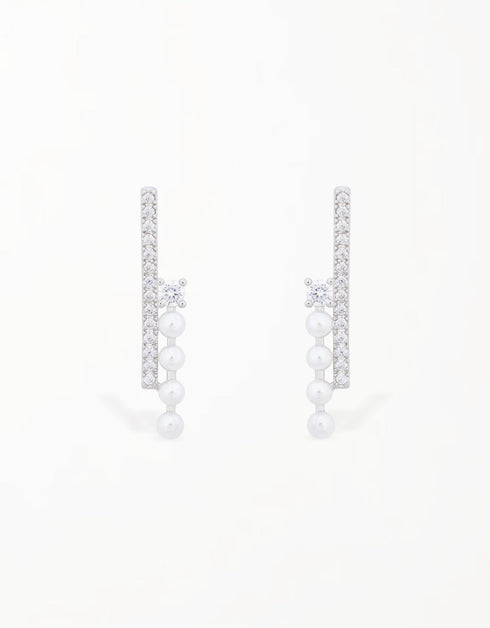 Lumière 珍珠层叠耳环