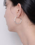 Soft Curve Hexagon Hinged Hoops - 18K Gold & Platinum Styles